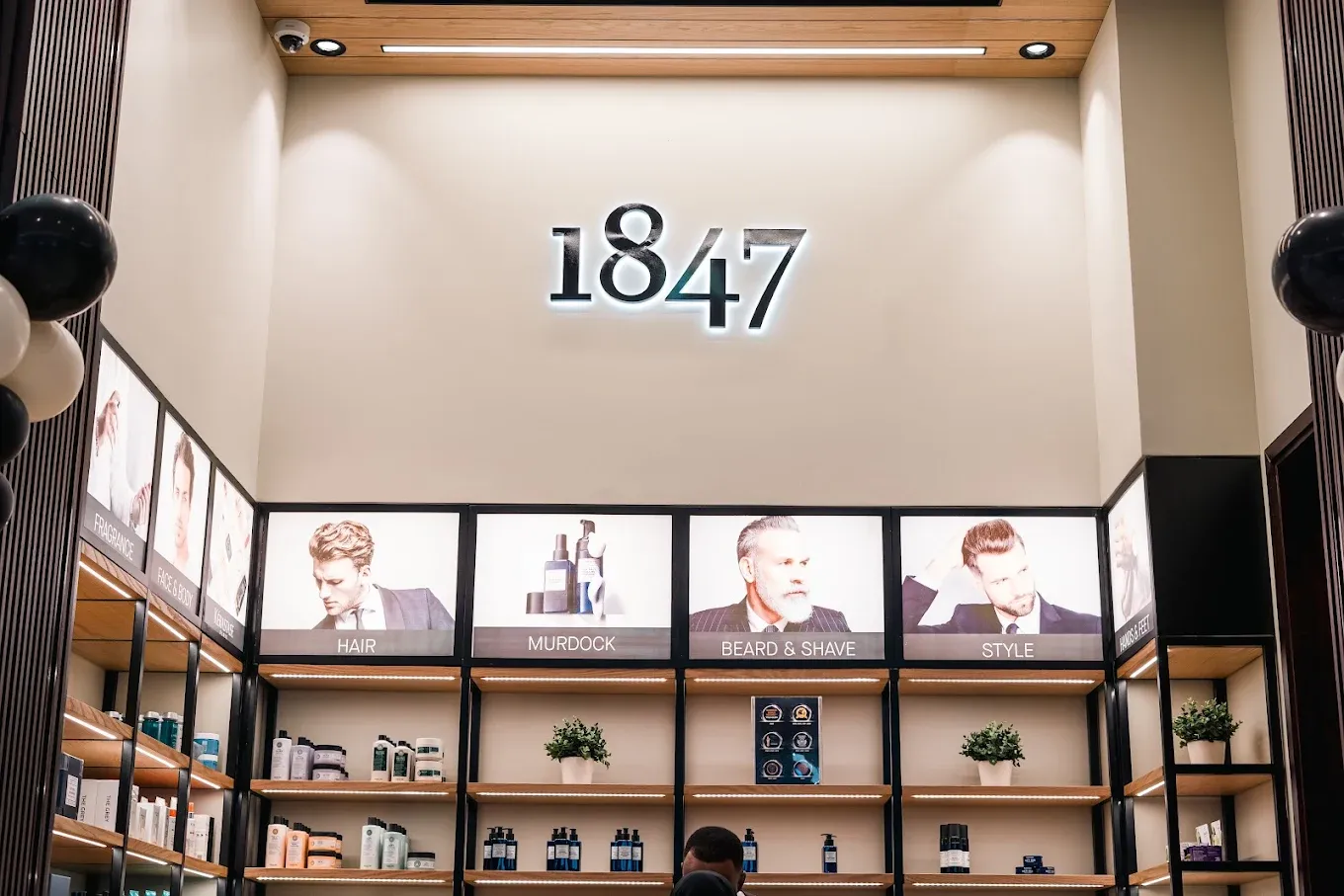 1847 grooming lounge — Clips corporate laundry client in Muscat